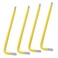 Zorveiio 4mm Yellow Ball End Allen Wrench Set 25 Angle Metric S2 Alloy Steel