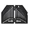 Reniteco 30 PCS Hex Head Key Allen Wrench Tool Set Organizer Kit Alloy Steel L Shape Black Metric 0710 mm SAE 002838 Standard In Storage Case Long Short Arm