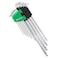 Powerbuilt 9 Piece Star Stubby Long Arm Ball End Hex Key Wrench Set Allen Hex Key Wrench Extra Long Arm Ball End size T10 to T50240101