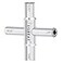 JUGREAT 4 Way Sillcock Water KeySteel MultiFunction Utility Key For Faucet SpigotsValves 1Pack