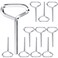 OIIKI 10 Pack 532 Hex Dogging Key with Full Loop Comfortable Handle Allen Wrench Set Metal Allen Wrench Door Key for Push Bar Panic Exit Devices