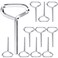 OIIKI 10 Pack 532 Hex Dogging Key with Full Loop Comfortable Handle Allen Wrench Set Metal Allen Wrench Door Key for Push Bar Panic Exit Devices