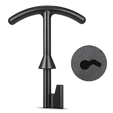 Feekoon 1 Pack 55 Water Meter Box Key Compatible with M07001 Water Meter Cover Key Water Meter Coverlid Opening Tool Quality Metal T Wrench Hook to Access the Main Valve for Turning Water off