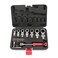 LSLANSOON 20 Pcs Flex Head Ratchet Wrench Set 8mm19mm Changeable Torx Head Wrench Ratchet Screwdriver Multi Tool Set with Case