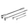 Powerbuilt 4 Piece Pro Tech Long Reach Flex Head Ratchet Set 72Tooth 180 Flex Head Contoured Grip Handles 14 Dr x 7 38 Dr x 9 17 12 Dr x 17 240238