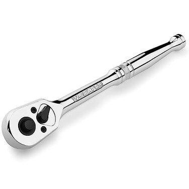 WORKPRO 12Inch Drive Ratchet QuickRelease Reversible Ratchet Wrench 72Tooth Handle Chrome Alloy Made CrMo Head Full Polished
