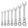 CRAFTSMAN Ratchet Set 7Pack 72Tooth 180 Degree Flexi Head Design Solid Chrome Finish CMMT87009