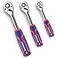 WORKPRO 3Piece Ratchet Set 14 38 12 Drive Ratchet Wrench QuickRelease Reversible 72Tooth Chrome Alloy Made