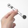 Marsrut 14 Inch Double Headed Ratchet Wrench Silver Rotator Small Mini Flex Head Scaffold Ratchet Set 72 Tooth 5 Degrees For Screwdriver Bit Drive Socket Quick Install Release Practical Tools Accessor