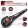 Aiourx 12 Drive Ratchet 72Tooth Ratchet Handle 11 Inch Quick Release Reversible Socket Wrench CRV Steel Mechanical Maintenance Automobile and Motorcycle Repair
