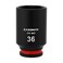 CASOMAN 12 Drive x 36mm Deep Impact Socket 6Point Metric CRMO
