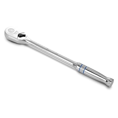 DURATECH Extra Long Handle 14Inch Drive Ratchet 90Tooth Ratchet Wrench with 8 Handle and Dust Proof Teardrop Enclosed Head Reversible CRV Steel Made CRMO Head Full Polished Gifts for Men
