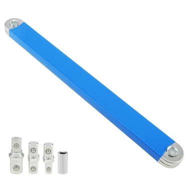 ePathChina 15 Inch Offset Extension Wrench with 1438 and 12 Square Drive Adapters Extension Wrench Designed to Reach Tight Spaces