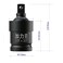 FOCMKEAS Impact Universal Joint Swivel Socket AdapterReducer 12 Drive F to 38M Female to MaleImpact Socket Extension CRMO SteelBlack
