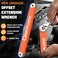 Gocelufe Offset Extension Wrench Impact Tight Reach Wrench Set with Universal Square Drive Adapters 14 38 12 Ideal for Tight Spaces Unique Tool gifts for Mechanic Men Dad Orange