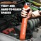Gocelufe Offset Extension Wrench Impact Tight Reach Wrench Set with Universal Square Drive Adapters 14 38 12 Ideal for Tight Spaces Unique Tool gifts for Mechanic Men Dad Orange