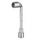 HARFINGTON L Shaped Angled Hex Socket Wrench 18mm 45 Steel Double Ended Metric 6 Point Tubular Socket Spanner for General Repairing Pipeline Bicycle Car Maintenance