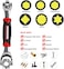 JTZXJJX 48 in 1 Universal Socket WrenchMultifunction Wrench Tool with 360 Rotating HeadRatchet Spanner Tool for Home and Bicycle Car Repair