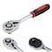 Omninmo 12 Drive Ratchet Wrench 72Tooth Reversible Ratchet Quick Steel Ratchet Wrench 12 Straight Handle CRMO Head Chrome Plated Finish