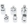 TAODAN 6pcs Impact Adapter Reducer Set Craftsman Ratchet Wrench Socket Converter Adapter Reducer Set