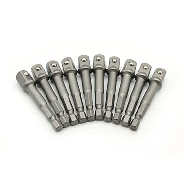 TEMO 10 pc 38 Inch Power Socket Extension Adapter Bit Set for Impact Driver