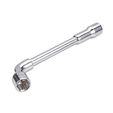 Utoolmart Metric L Shaped Angled Hex Socket Wrench 17mm Socket Wrenches Mirror Chrome Plated CrV 1 Pcs