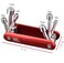 YIKANGHENG 6 In 1 Socket Wrench Sets 45 Carbon Steel Foldable Metric Multi Function Outter Hexagon Spanner Socket for Household and Repairing Metric