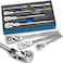 YIYEIE 6Piece Flex Head Ratchet Set 14 38 12 Drive Swivel Head Ratchet Wrench with Extension Bar 72 Tooth 180 Adjustable QuickRelease Flexible Ratchet Handle with EVA Foam
