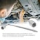YXQ Car Spare Tire Lug Wrench for Jack 21mm083 L Type Hexagon Slotted End Socket Repair Tool
