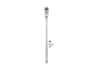 TEKTON 38 Inch Drive x 12 Inch Flex Head QuickRelease Bent Handle Long Ratchet SRH33112