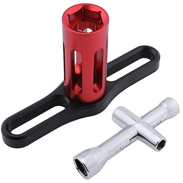 Hobbypark RC Hex Wrench Nut Driver 4mm 5mm 55mm 7mm 17mm Wheel Hub Cross Socket Spanner Repair Tools for 18 110 Scale RC Cars 2Pack