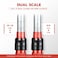 DNA MOTORING 14Inch Drive Click Torque Wrench 20200 INLB 226226 NM Torque Wrench For Repairs Machinery Maintenance Assembly SliverRed TOOLS00512