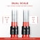 DNA MOTORING 14Inch Drive Click Torque Wrench 20200 INLB 226226 NM Torque Wrench For Repairs Machinery Maintenance Assembly SliverRed TOOLS00512
