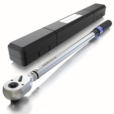 NEBICALS 34 100400 Ft Lb Torque Wrench Heavy Duty Dual Direction High hardness Long lifetime Stored In a Solid Case
