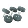 JUNLIXN 5 Pcs 50mm Abrasive Stone Grinding Wheels 14 Shank Aluminum Oxide Mounted Grinding Wheels for Drill Grinder Rotary Tools