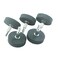 JUNLIXN 5 Pcs 50mm Abrasive Stone Grinding Wheels 14 Shank Aluminum Oxide Mounted Grinding Wheels for Drill Grinder Rotary Tools