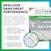 Filterbuy 17x20x1 Air Filter MERV 8 Essential Dust Allergy Defense 4Pack Electrostatic Pleated HVAC AC Furnace Filters Replacement Made in USA Actual Size 1650 x 1950 x 075