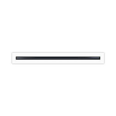 BUILDMART 24 Linear Slot Diffuser 1 Slot Single Slot White Decorative Air Vent Modern AC Vent Cover for Ceiling Walls Floors Texas