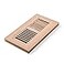 Qirui Unfinished White Oak Flush Mount Floor Register4X10 Inchwith Damper