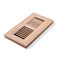 Qirui Unfinished White Oak Flush Mount Floor Register4X10 Inchwith Damper