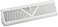 Rocky Mountain Goods 18Inch 3Way Baseboard Register Vent Diffuser White RoundFlow Design for Maximum Air Flow Smooth Air Adjust Lever Heavy Duty Steel Easy Install