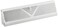 Rocky Mountain Goods 18Inch 3Way Baseboard Register Vent Diffuser White RoundFlow Design for Maximum Air Flow Smooth Air Adjust Lever Heavy Duty Steel Easy Install