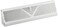 Rocky Mountain Goods 18Inch 3Way Baseboard Register Vent Diffuser White RoundFlow Design for Maximum Air Flow Smooth Air Adjust Lever Heavy Duty Steel Easy Install