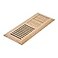 Razo Red Oak Floor Register Drop in 4x12 Inch with Damper Unfinished