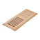 Razo Red Oak Floor Register Drop in 4x12 Inch with Damper Unfinished