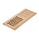 Razo Red Oak Floor Register Drop in 4x12 Inch with Damper Unfinished