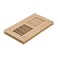 Razo Red Oak Floor Register Flush Mount 4x10 Inch with DamperUnfinished