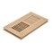 Razo Red Oak Floor Register Flush Mount 4x10 Inch with DamperUnfinished