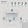 Vent Systems White ABS Plastic Access Panel 6 x 6 Inch CutOut Access Door for Drywall Wall Ceiling Electrical Plumbing Service Wall Hole Cover Inspection Door 66 x 66 Inch Outer