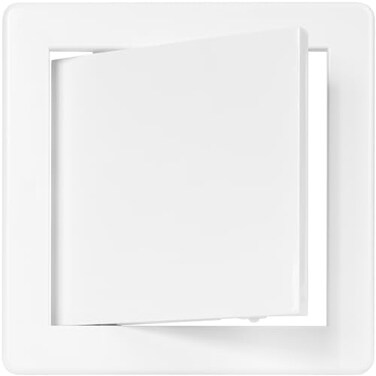 Vent Systems White ABS Plastic Access Panel 6 x 6 Inch CutOut Access Door for Drywall Wall Ceiling Electrical Plumbing Service Wall Hole Cover Inspection Door 66 x 66 Inch Outer